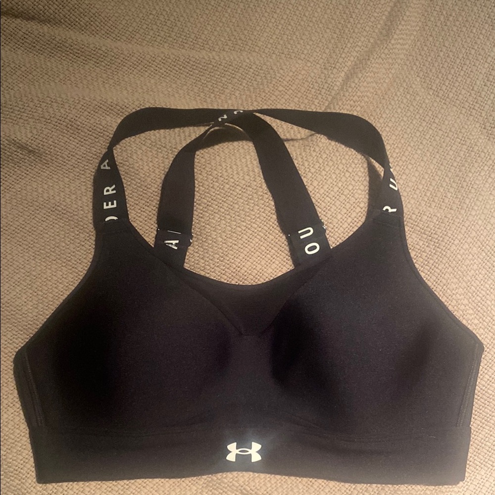 Under Armour Black Sports Bra with Racerback Design